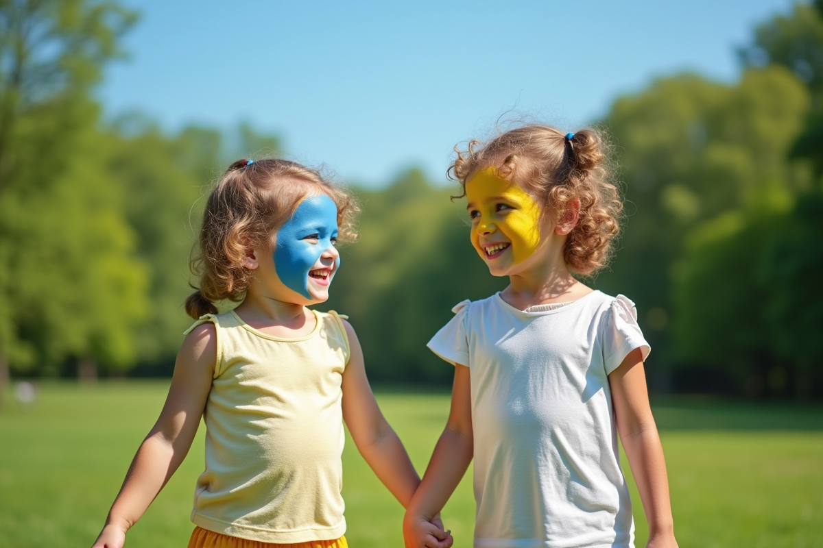 drapeaux bleu jaune