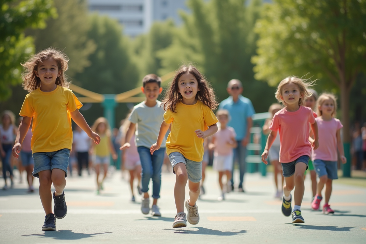 enfants heureux